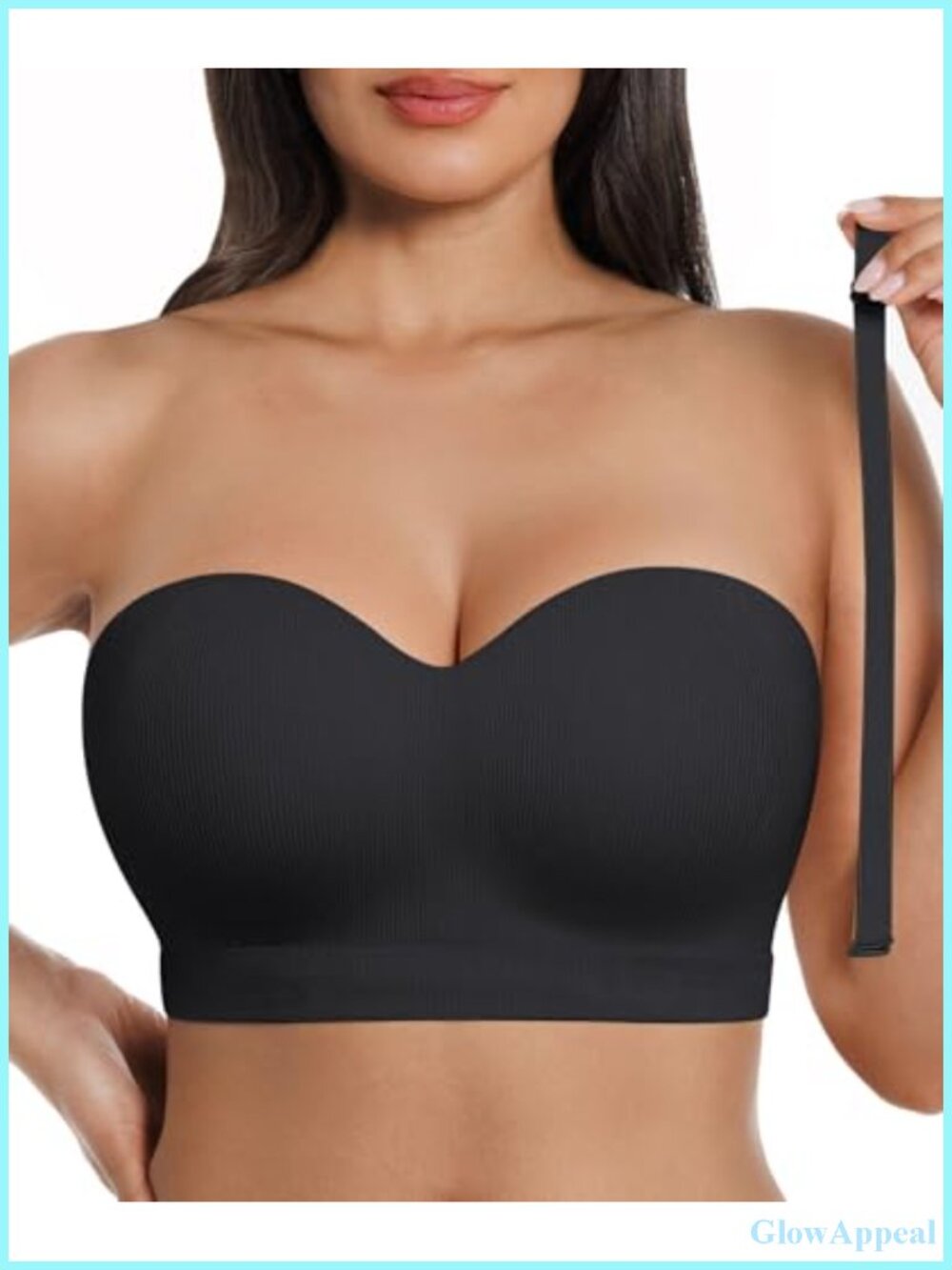 Strapless Bra Women Seamless Wireless Non-Slip Bandeau Push-Up Bra